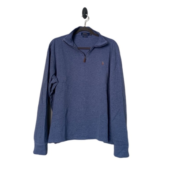 Polo Ralph Lauren Other - Polo pullover sweatshirt sweater blue zip up